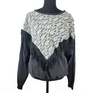 Vintage USA Made Cowgirl Rodeo Hazelwoods Long Sleeve Shirt Fringe